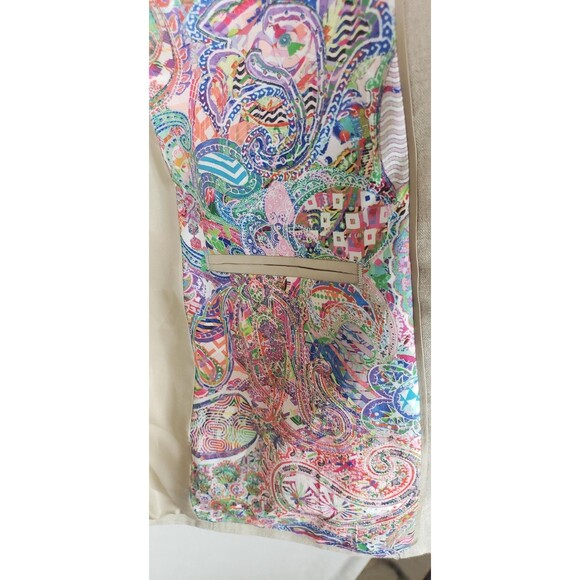 Robert Graham Blazer Mens 40R Beige Linen Modern Fit Sport Coat Paisley Lining - Picture 8 of 12